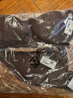 Garage Brown Two-Piece Bikini Set